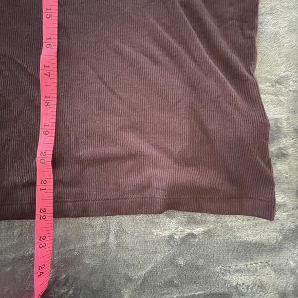 Old Navy Shirt 3XL Brown Ultralite Knit Top Go-Dry Cropped Basic Layer Casual - Picture 6 of 8